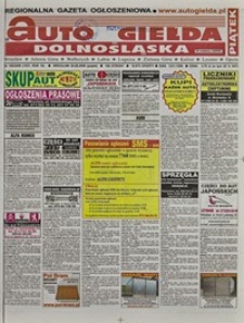 Auto Giełda Dolnośląska : regionalna gazeta ogłoszeniowa, 2009, nr 100 (1937) [28.08]
