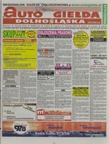 Auto Giełda Dolnośląska : regionalna gazeta ogłoszeniowa, 2009, nr 101 (1938) [31.08]