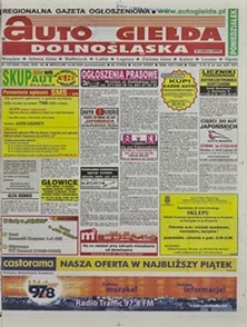 Auto Giełda Dolnośląska : regionalna gazeta ogłoszeniowa, 2009, nr 107 (1944) [14.09]
