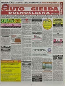 Auto Giełda Dolnośląska : regionalna gazeta ogłoszeniowa, 2009, nr 109 (1946) [18.09]