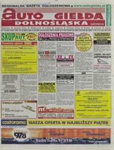 Auto Giełda Dolnośląska : regionalna gazeta ogłoszeniowa, 2009, nr 110 (1947) [21.09]