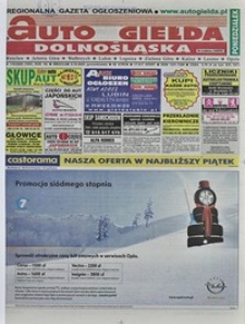 Auto Giełda Dolnośląska : regionalna gazeta ogłoszeniowa, 2009, nr 116 (1953) [5.10]