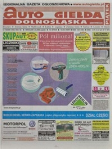 Auto Giełda Dolnośląska : regionalna gazeta ogłoszeniowa, 2009, nr 118 (1955) [9.10]