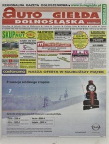 Auto Giełda Dolnośląska : regionalna gazeta ogłoszeniowa, 2009, nr 122 (1959) [19.10]
