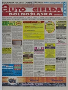 Auto Giełda Dolnośląska : regionalna gazeta ogłoszeniowa, 2009, nr 129 (1966) [4.11]
