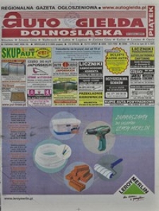Auto Giełda Dolnośląska : regionalna gazeta ogłoszeniowa, 2009, nr 130 (1967) [6.11]