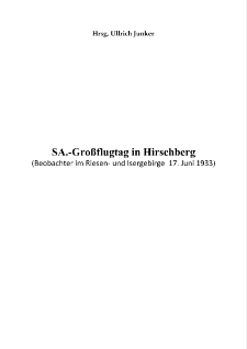 SA.-Großflugtag in Hirschberg [Dokument elektroniczny]
