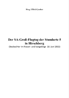 Der SA-Groß-Flugtag der Standarte 5 in Hirschberg [Dokument elektroniczny]