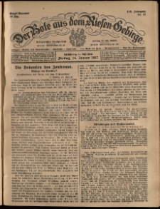 Der Bote aus dem Riesen-Gebirge : Zeitung für alle Stände, R. 115, 1927, nr 11