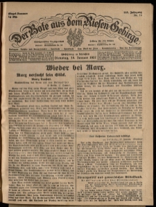 Der Bote aus dem Riesen-Gebirge : Zeitung für alle Stände, R. 115, 1927, nr 14