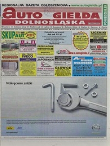 Auto Giełda Dolnośląska : regionalna gazeta ogłoszeniowa, 2009, nr 136 (1973) [23.11]