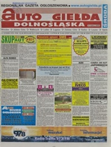 Auto Giełda Dolnośląska : regionalna gazeta ogłoszeniowa, 2009, nr 137 (1974) [25.11]