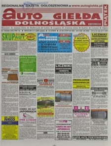 Auto Giełda Dolnośląska : regionalna gazeta ogłoszeniowa, 2009, nr 138 (1975) [27.11]
