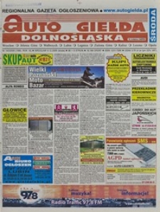 Auto Giełda Dolnośląska : regionalna gazeta ogłoszeniowa, 2009, nr 143 (1980) [9.12]