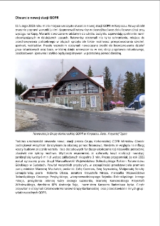 Otwarcie nowej stacji GOPR [Dokument elektroniczny]