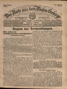 Der Bote aus dem Riesen-Gebirge : Zeitung für alle Stände, R. 115, 1927, nr 20
