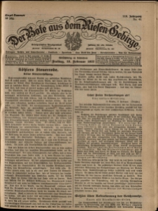 Der Bote aus dem Riesen-Gebirge : Zeitung für alle Stände, R. 115, 1927, nr 41