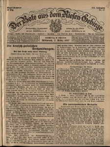 Der Bote aus dem Riesen-Gebirge : Zeitung für alle Stände, R. 115, 1927, nr 51