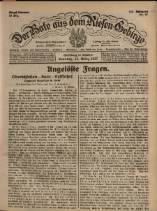 Der Bote aus dem Riesen-Gebirge : Zeitung für alle Stände, R. 115, 1927, nr 61