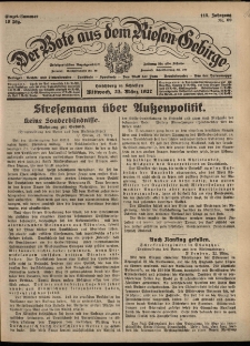Der Bote aus dem Riesen-Gebirge : Zeitung für alle Stände, R. 115, 1927, nr 69