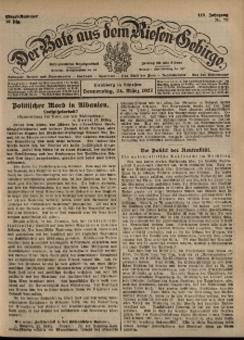 Der Bote aus dem Riesen-Gebirge : Zeitung für alle Stände, R. 115, 1927, nr 70
