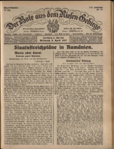 Der Bote aus dem Riesen-Gebirge : Zeitung für alle Stände, R. 115, 1927, nr 81