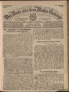 Der Bote aus dem Riesen-Gebirge : Zeitung f&uuml;r alle St&auml;nde, R. 115, 1927, nr 93