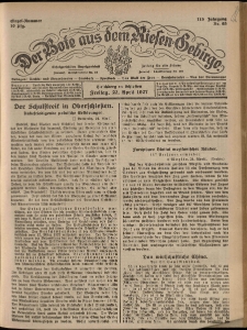 Der Bote aus dem Riesen-Gebirge : Zeitung für alle Stände, R. 115, 1927, nr 93