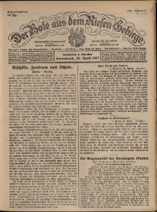 Der Bote aus dem Riesen-Gebirge : Zeitung für alle Stände, R. 115, 1927, nr 100