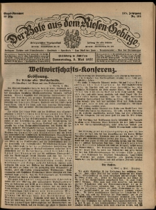 Der Bote aus dem Riesen-Gebirge : Zeitung für alle Stände, R. 115, 1927, nr 104