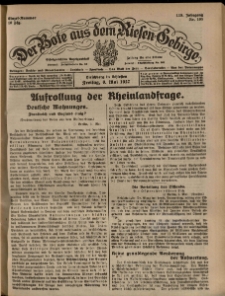 Der Bote aus dem Riesen-Gebirge : Zeitung für alle Stände, R. 115, 1927, nr 105