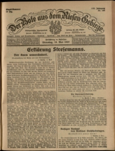Der Bote aus dem Riesen-Gebirge : Zeitung für alle Stände, R. 115, 1927, nr 108