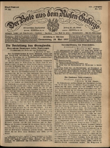 Der Bote aus dem Riesen-Gebirge : Zeitung für alle Stände, R. 115, 1927, nr 116