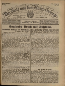 Der Bote aus dem Riesen-Gebirge : Zeitung für alle Stände, R. 115, 1927, nr 122