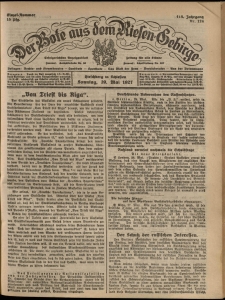 Der Bote aus dem Riesen-Gebirge : Zeitung für alle Stände, R. 115, 1927, nr 124