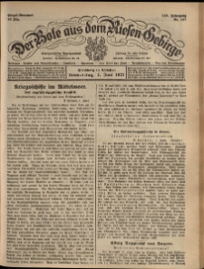 Der Bote aus dem Riesen-Gebirge : Zeitung für alle Stände, R. 115, 1927, nr 127