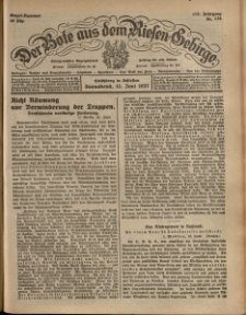 Der Bote aus dem Riesen-Gebirge : Zeitung für alle Stände, R. 115, 1927, nr 134