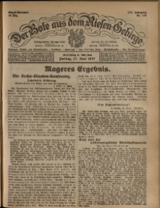 Der Bote aus dem Riesen-Gebirge : Zeitung für alle Stände, R. 115, 1927, nr 139