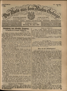 Der Bote aus dem Riesen-Gebirge : Zeitung für alle Stände, R. 115, 1927, nr 141