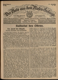 Der Bote aus dem Riesen-Gebirge : Zeitung für alle Stände, R. 115, 1927, nr 147