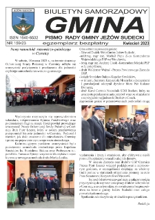 Gmina : biuletyn samorządowy : pismo Rady Gminy Jeżów Sudecki, 2023, nr 159