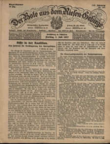 Der Bote aus dem Riesen-Gebirge : Zeitung f&uuml;r alle St&auml;nde, R. 115, 1927, nr 151