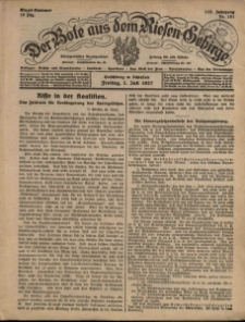 Der Bote aus dem Riesen-Gebirge : Zeitung für alle Stände, R. 115, 1927, nr 151