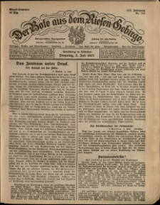 Der Bote aus dem Riesen-Gebirge : Zeitung für alle Stände, R. 115, 1927, nr 154