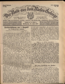 Der Bote aus dem Riesen-Gebirge : Zeitung für alle Stände, R. 115, 1927, nr 161