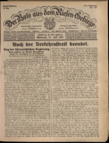 Der Bote aus dem Riesen-Gebirge : Zeitung für alle Stände, R. 115, 1927, nr 167