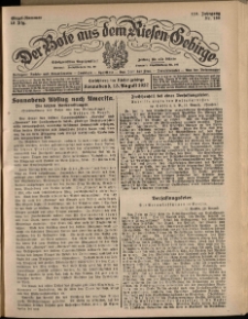 Der Bote aus dem Riesen-Gebirge : Zeitung für alle Stände, R. 115, 1927, nr 188