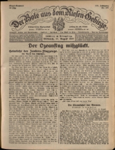 Der Bote aus dem Riesen-Gebirge : Zeitung für alle Stände, R. 115, 1927, nr 191