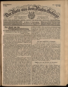 Der Bote aus dem Riesen-Gebirge : Zeitung für alle Stände, R. 115, 1927, nr 194