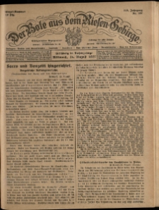 Der Bote aus dem Riesen-Gebirge : Zeitung für alle Stände, R. 115, 1927, nr 197
